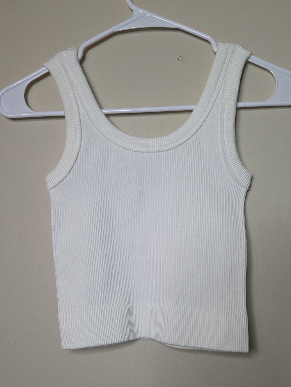 Zenana Cami Ribbed Tank Top — White